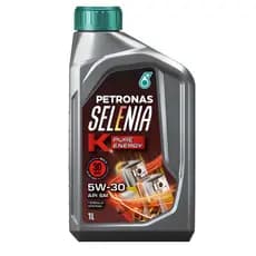 Óleo De Motor Selenia K Pure Energy 5W30 API SM 100% Sintético Troca Cada 10.000 Km - 1 Litro