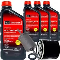 Kit 4 Litros De Oleo 5w30 Motorcraft E Filtro De Oleo Gasolina Para Ford Ecosport Focus Ka Fiesta