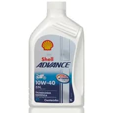 Óleo De Motor Shell Advance AX6 10W40 Lubrificante Semissintético Api SL Jaso MA2 - 1 Litro