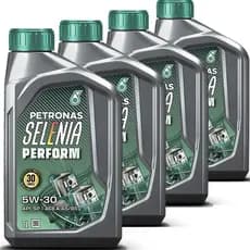 Kit 4 Litros De Oleo Lubrificante Motor Petronas Selenia Perform 5W30 Api Sp 100% Sintético