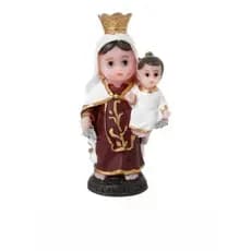 Nossa Senhora do Carmo Infantil em resina 8cm, imagem católica, imagem religiosa