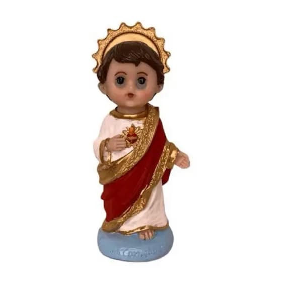 Sagrado Coração de Jesus Infantil em resina 8cm, imagem católica, imagem religiosa