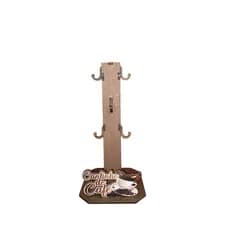 Suporte mancebo em MDF para 6 xícaras de café