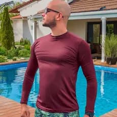 Camiseta Blusa Masculina Térmica Proteção Praia Pele Uv 50+ ou Inverno Segunda Pele