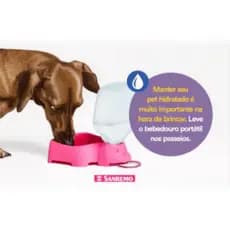 Bebedouro Portátil Para Pet Cachorro Gato Sanremo 330ml