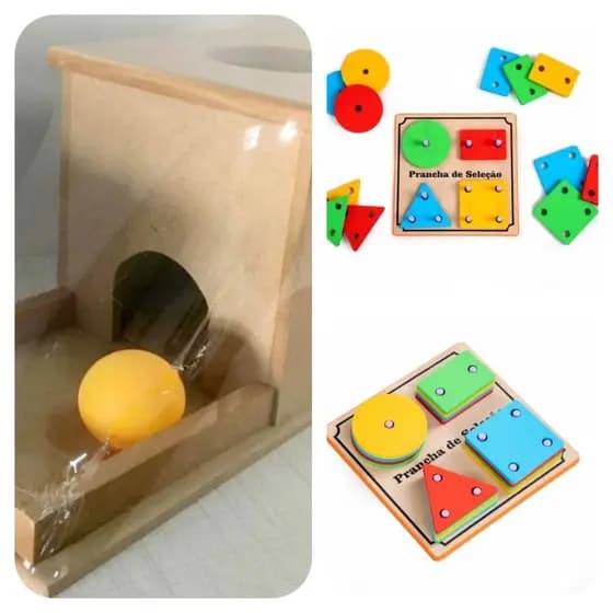Kit De 2 Brinquedos Sensoriais Montessoriano