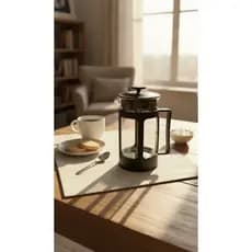 Cafeteira Prensa Francesa 600ml Em Vidro Com Filtro Aço Inox Para Café Cremeira Leite Cremoso