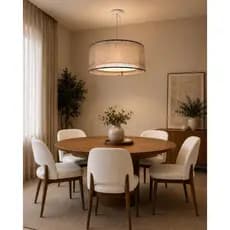 Luminaria de Teto Pendente Duplo Tom Luz 50x20