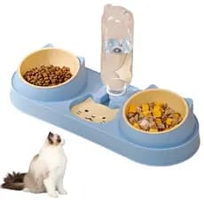 Comedouro Pet Elevado Bebedouro Automático C/ Limitador Triplo