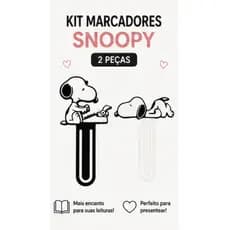 Kit Marcadores de Página Snoopy Fofo Bookmark Leitura Fãs Peanuts Presente Criativo Escolar Impressão 3D