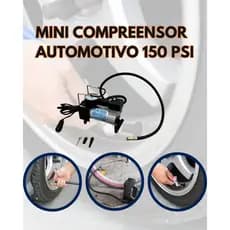 Mini Compressor De Ar Elétrico Portátil Com Manômetro 12V Para Pneu Carro Moto Bike Bola