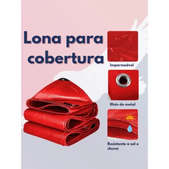 Lona Cobertura Caminhão Grossa Reforçada Camping Piscina 3X5 100 Micras Polietileno Alta Densidade