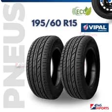 Kit Par De Pneu 195/60/15 Pneu Aro 15 Remold Novo INMETRO Ecológico