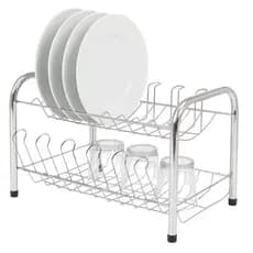 Escorredor de Louça Copo Gancho Inox Grande Porta Pratos louças