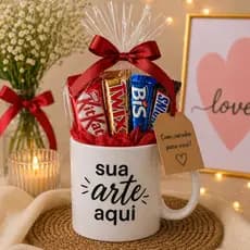 Caneca personalizada com nome foto inicial dia dos namorados presente lembrancinha madrinha arte