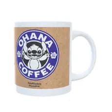 Caneca lilo & stitch ohana coffee engraçado disney fofo trabalho