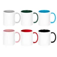 Kit canecas coloridas AAA sublimação atacado branca ceramica preto personalizar arte