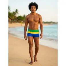 Sunga boxer masculina praia , surf e natação  time do Bahia, Brasil.