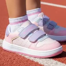 Tênis Infantil Ortopasso Menina Feminino Force One Confortável Macio Colorido Sola Reta Leve Macio