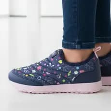 Tênis Infantil Ortopasso Jogging Menino Masculino Menina Feminino Calce Fácil Escolar Enfiar o Pé