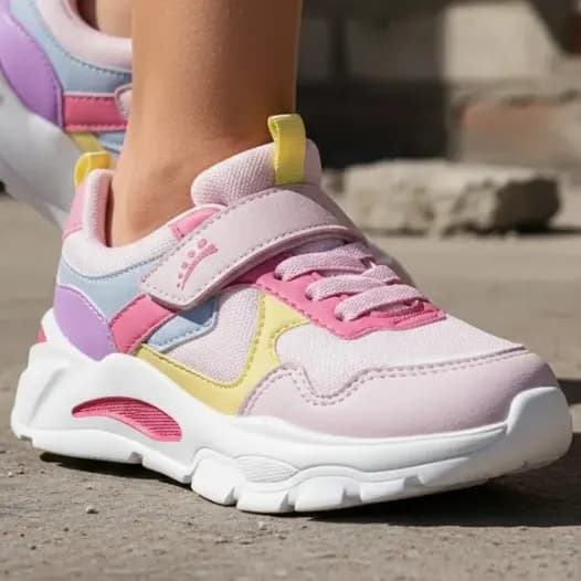Tênis Infantil Ortopasso Colorido Wave Sola Colorida Fashion Macio Leve Envio Rápido Menino Menina