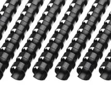 Kit 50 Garras Plásticas Pretas Para Encadernação A4 Tamanho 125 Folhas