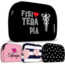 Necessaire em Neoprene - ISOPRENE - Linha Black - Diversas Estampas