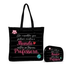 Kit Bolsa Tiracolo + Necessaire – ISOPRENE – Mundo Professora