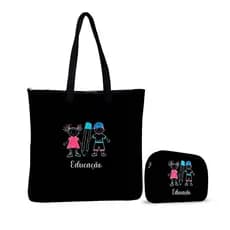 Kit Bolsa Tiracolo + Necessaire – ISOPRENE – Professora Educação