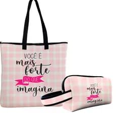 Kit Bolsa Tiracolo  Super espaçosa+ Necessaire Plus Perfeita Para o Dia a Dia - ISOPRENE