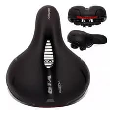 Banco Bike Selim Bicicleta Gta Confortável Gel Tech Refletor Elastômetro