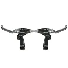 Manete De Freio Cromado Bike Maçaneta V-brake Gta Alumínio Par