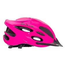 Capacete MTB GTA Inmold Start Rosa Com LED e Viseira Removível M 54-58cm