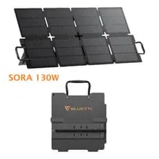 Painel Placa Solar Bluetti Sora 130w Portátil E Dobrável