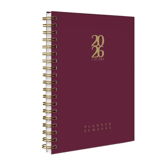 Agenda 2027 Planner Executiva Semanal Capa Dura Solid Colors Variadas