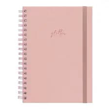 Caderno Colegial Plus Capa Dura Feminino Solid Glitter Colors