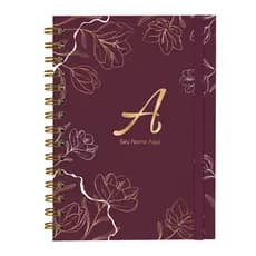 Caderno Personalizado Feminino Plus Sunny Flower Cores 14x20 100 Fls