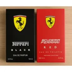 Kit 2 perfumes masculino 100ml cada Ferrari Black e Ferrari Red