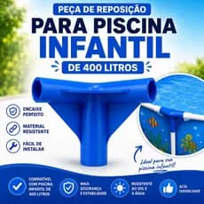 PEÇA PARA REPOSIÇÃO DE  PISCINA 400 LITROS 1 CURVA ATENÇÃO SÓ CABE SE FOR DE 400 LITROS