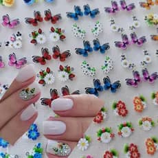 Kit Unhas Achadinhos Nail 120 Adesivos de Unhas PREMIUM 3D 5D 60 Par  - Alemay e GViana Unhas