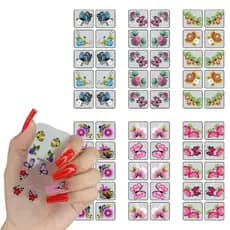Kit Nail Unhas 120 Adesivos Unhas 3D 5d Luxo Premium Baratinho ARTS