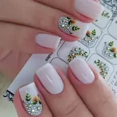 kit 60 Pares Adesivo de Unha 3D Finalizado com Esmalte Baratinho das Nail Art