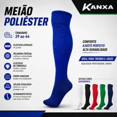 Meião Kanxa Poliester | Adulto 39 ao 44 | Futebol Treino | Conforto e Ajuste Perfeito