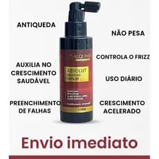 Tônico Capilar Antiqueda Crescimento Acelerado Fortalecimento Cabelo Fraco Preenche Falhas queda de cabelo cresce rápido
