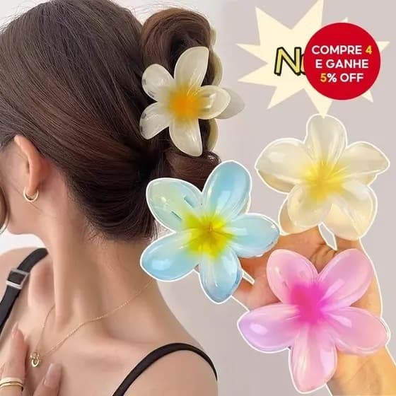 1/2/5 Clipes De Cabelo De Plumeria De Geléia Grandes, Estilo Princesa Delicados E Doces Acessórios Em Alta Moda
