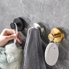Gancho De Ventosa De Aço Inoxidável Cabide De Armazenamento Rolamento De Carga Forte E Sem Perfurações À Prova D'água