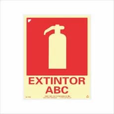 Placa de Sinalização para Extintor Classe ABC