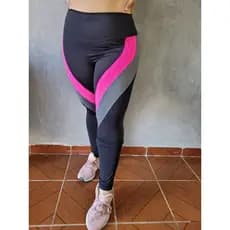 calça legging fitness com tela Academia Suplex cintura Alta