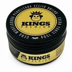 Pomada Cera Modeladora Efeito Brilho Perolizada 150g Kings - Alta Fixação e Modelagem Profissional