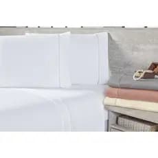 Jogo de Lençol Casal Padrão 3 Peças Cama Box Ponto Palito 400 Fios - MICRO PERCAL
